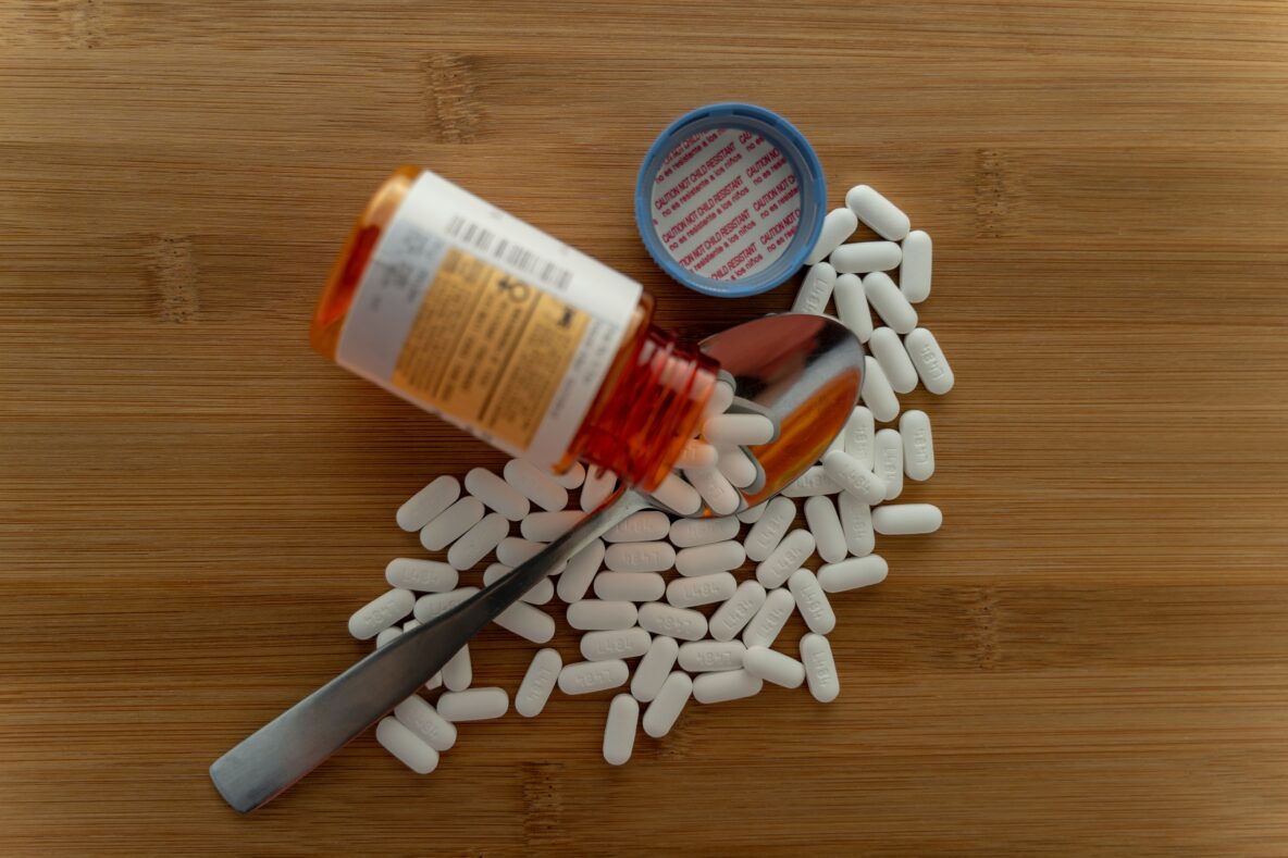Photo: Pills and pill bottle